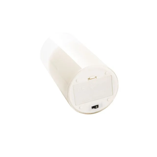 LED Glass Trueflame Flickering Event Pillar Candle 7.5x25cmH