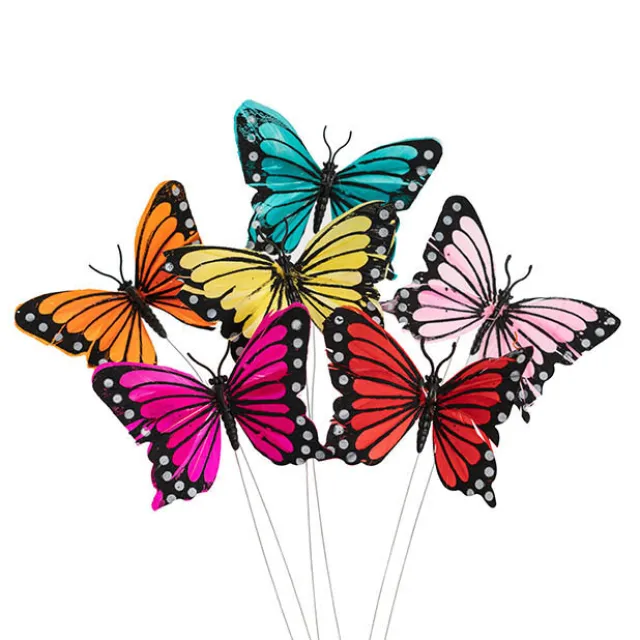 Pick Butterfly 10cm Assorted Set 3 Pack 12