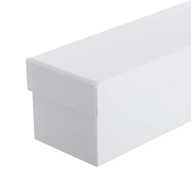 Glossy Rose Box Single White (71x8x7cmH)