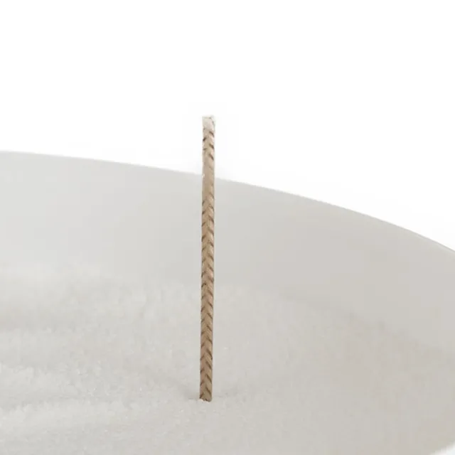 Crystal Natural Candle Sand Wax with 20 Wicks White (500g)