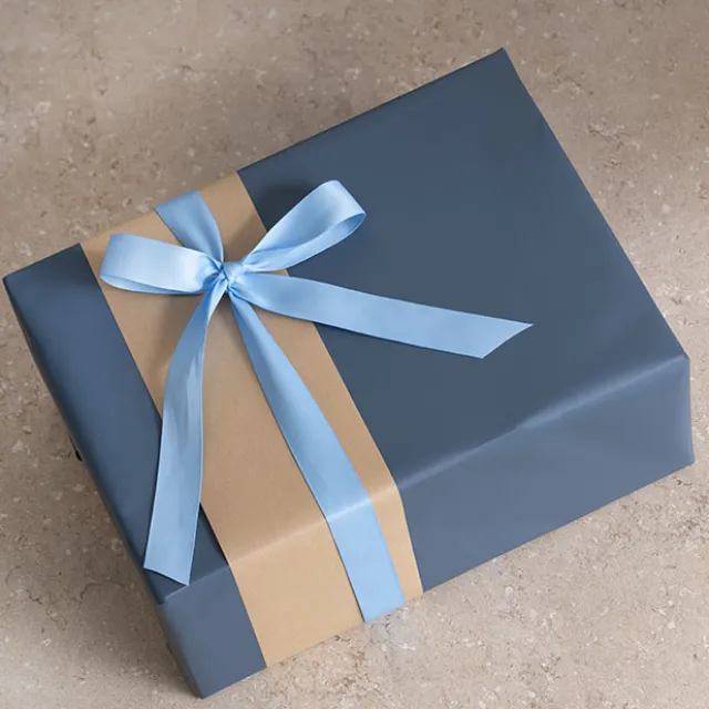 Cotton Ribbon Recycled rPET Material Powder Blue (25mmx25m)