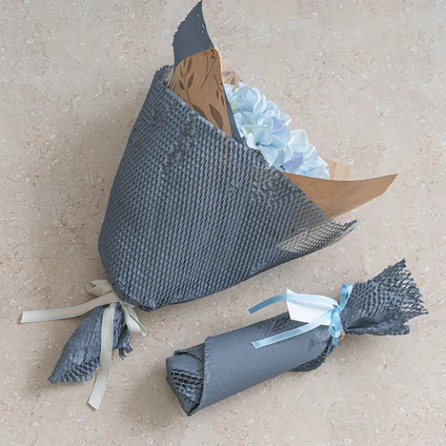 Kraft Paper Honeycomb Expandable Sheet PK50 F.Blue (50x50cm)