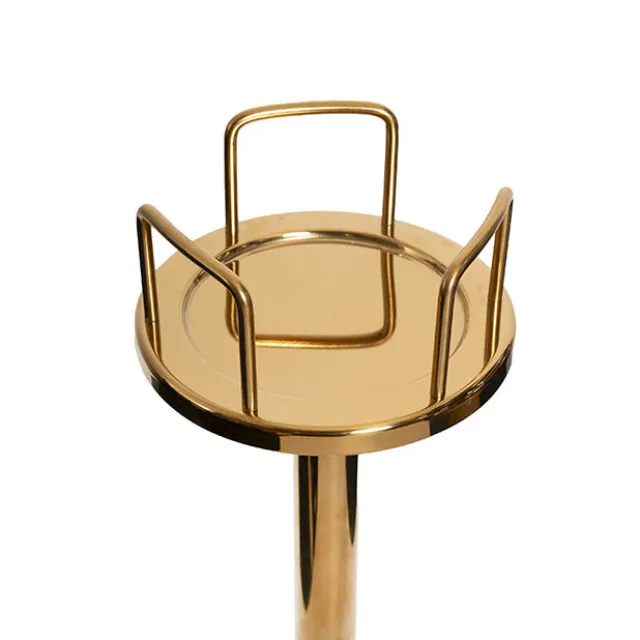 Stainless Steel Ice Bucket Stand Gold (20cmDx67.5cmH)
