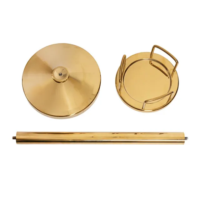 Stainless Steel Ice Bucket Stand Gold (20cmDx67.5cmH)