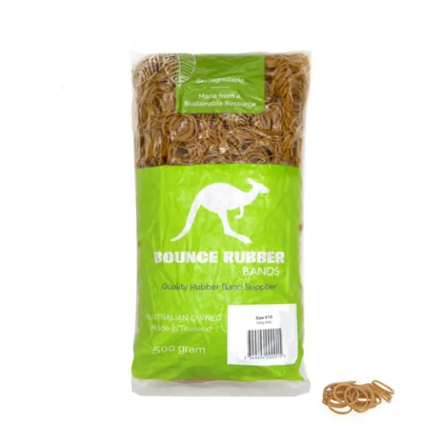 Sustainable Rubber Bands Size 10 500 gram Bag (35mmLx1.5mmW)