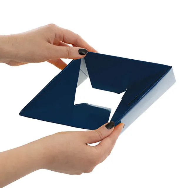 Mini Posy Box Gloss Autolock Base Pk25 Navy Blue (13x12cmH)