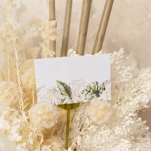 Artisan Gift Card & Envelope Leaves Pk25 (10x6.5cmH)