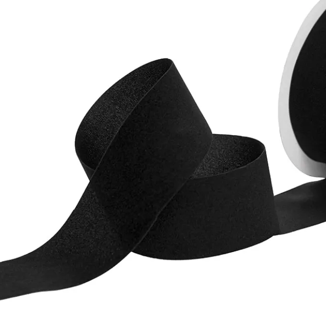 Ribbon Deluxe Velvet Cut Edge Black (38mmx20m)
