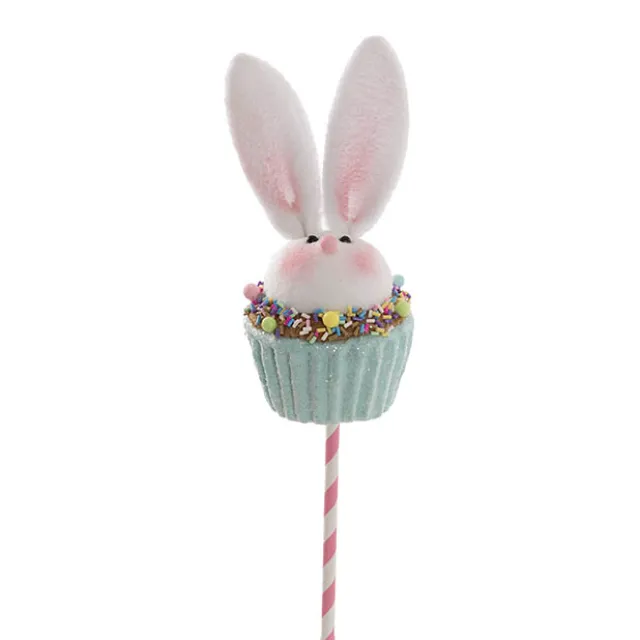 Bunny Cupcake Pick Pack 2 Blue (9.5x7x33cmH)