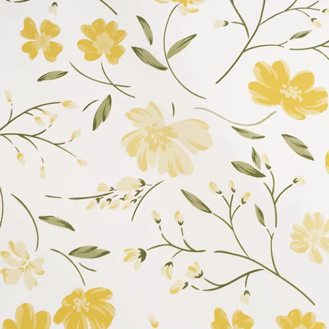 Cello Regal 65mic Delightful Flowers Yellow Pk100 (50x70cm)