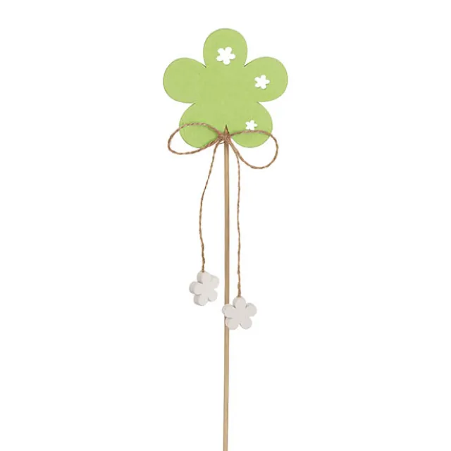 Pick Wooden Flowers Assorted Pack 12 (7cmx28cmH)