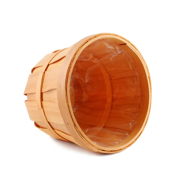Woven Barrel Hamper Natural (35x30cmH)