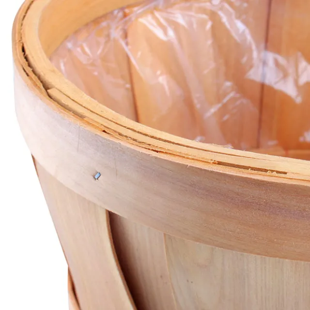 Woven Barrel Hamper Natural (35x30cmH)