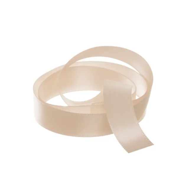 Ribbon Satin Deluxe Double Faced Nude (15mmx25m)
