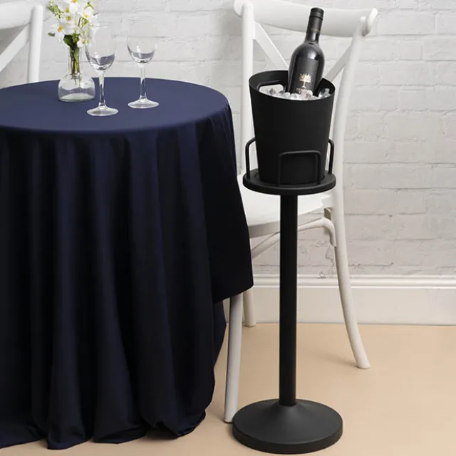 Stainless Steel Ice Bucket Stand Black (20cmDx67.5cmH)