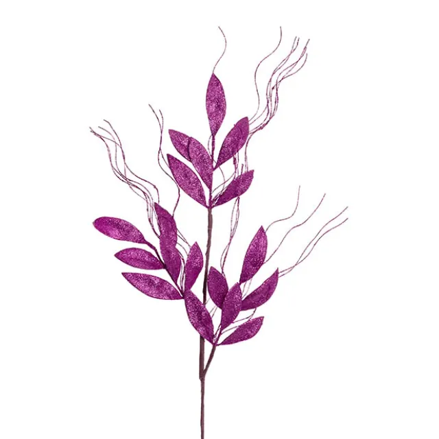 Christmas Leaf & Vine Spray Purple (80cmH)
