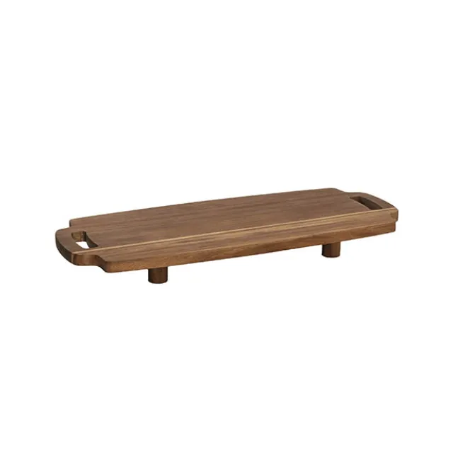 Acacia Wood Serving Board Stand Brown (48x20x5cmH)