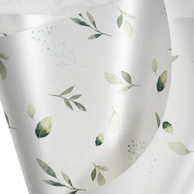 Cello Regal Leafy Greens 65mic White Pack 100 (50x70cm)