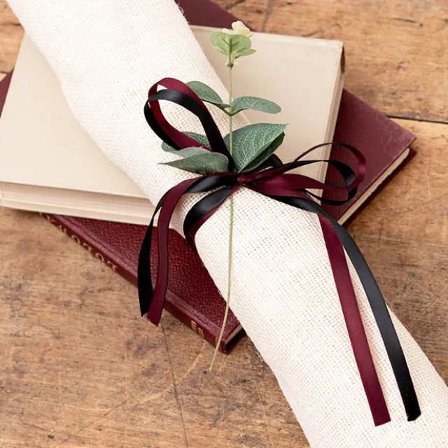 Bulk Ribbon Single Face Satin Black (10mmx50m)