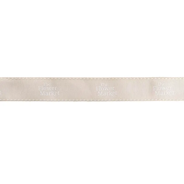 Bulk Grosgrain Ribbon Plain Natural (25mmx50m)