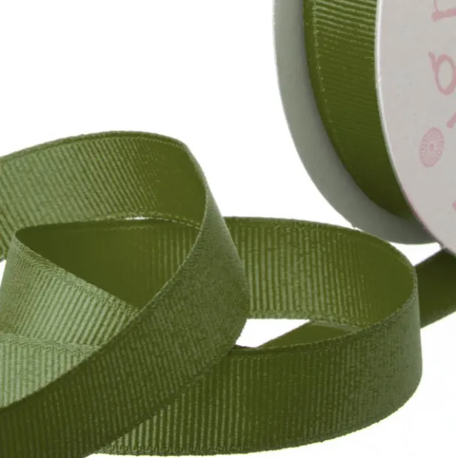 Ribbon Plain Grosgrain Olive (25mmx20m)