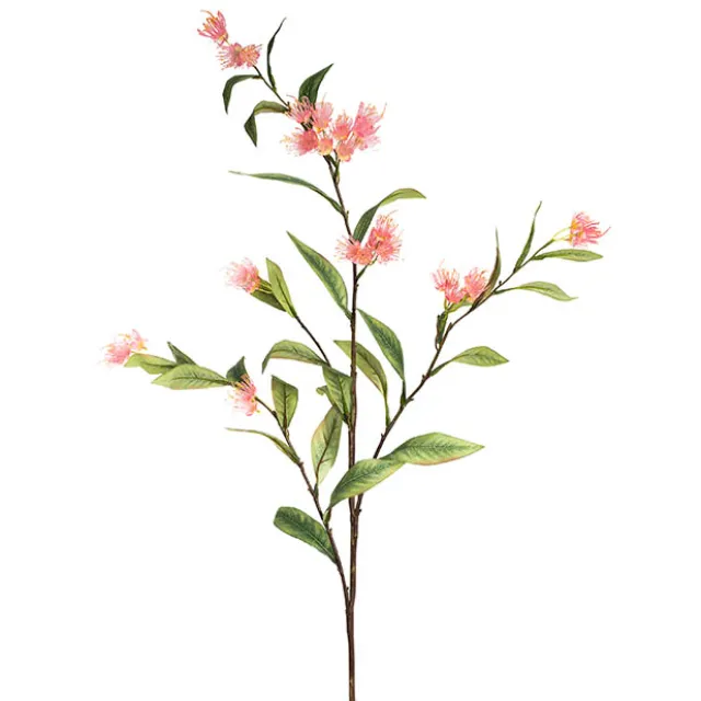 Real Touch Eucalyptus Ficifolia Gum Spray Pink (110cmH)