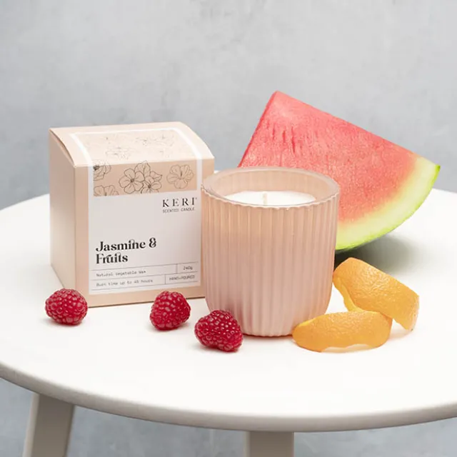 Scented Candle Evelyn III Jasmine & Fruits (9x9cmH) 240g