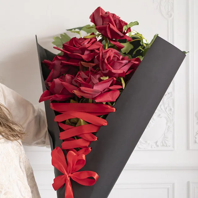 Bulk Ribbon Single Face Satin Rouge Red (15mmx50m)