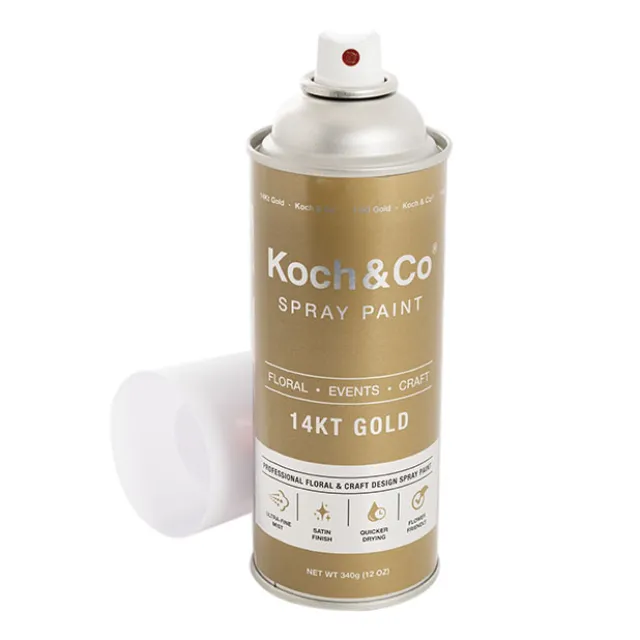 Floral Event Craft Spray Paint Metallic 14KT Gold (340g)