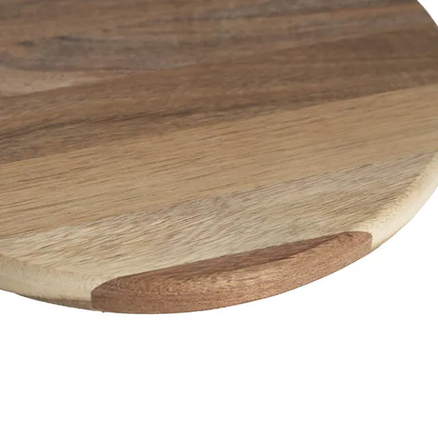 Acacia Wood Round Serving Tray Brown (25cmDx1.5cmH)