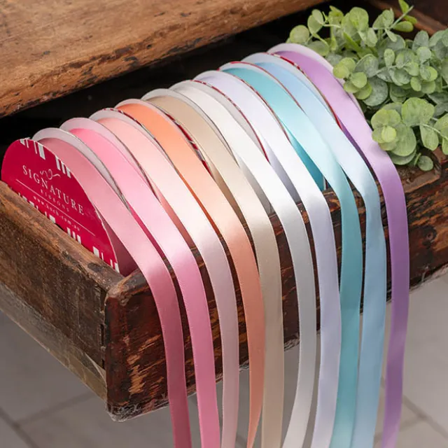 Bulk Ribbon Single Face Satin Nude (15mmx50m)