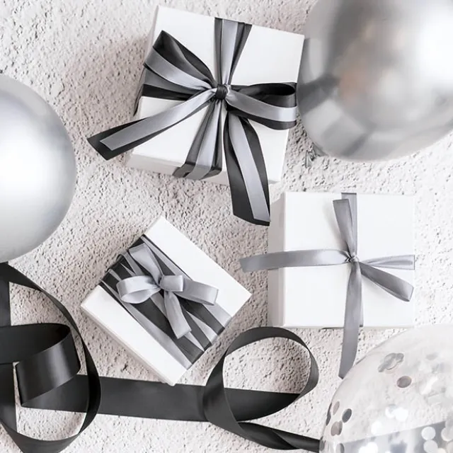 Bulk Ribbon Single Face Satin Black (25mmx50m)