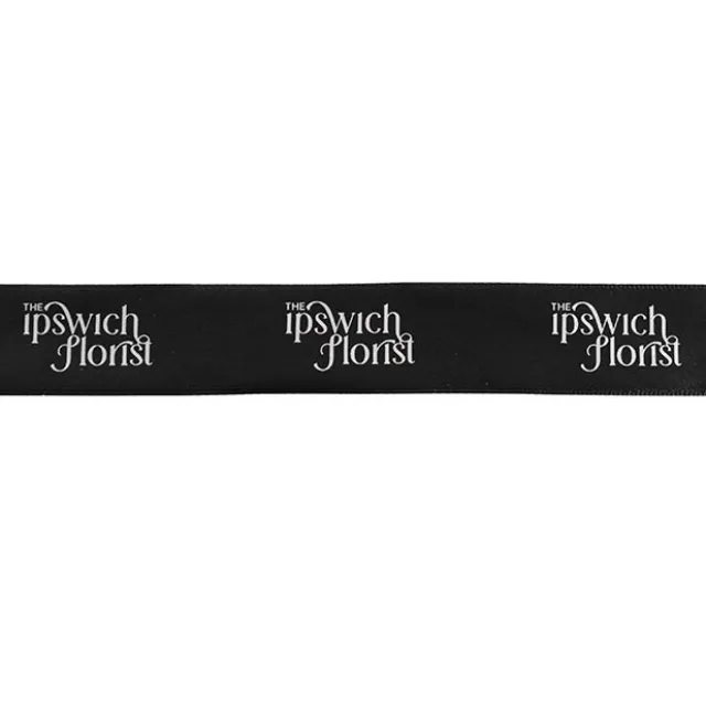 Bulk Ribbon Single Face Satin Black (25mmx50m)