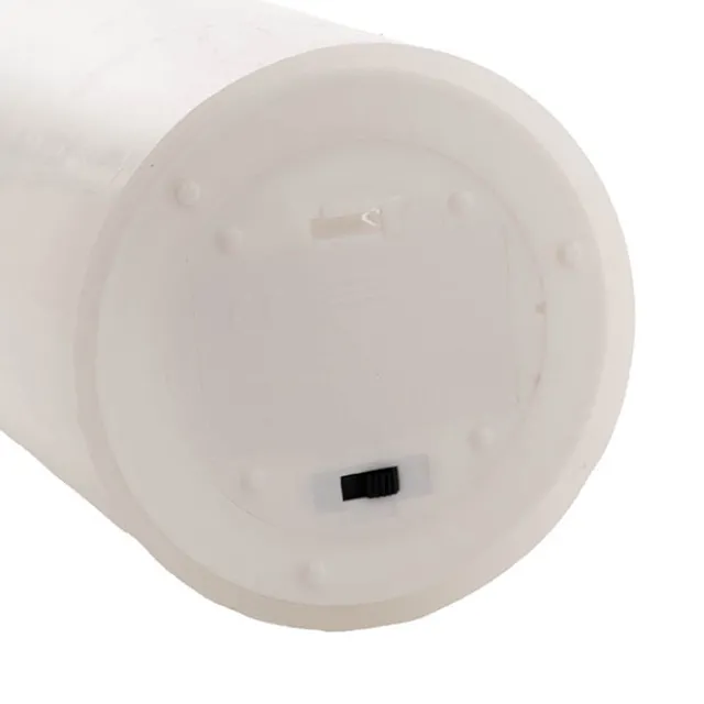 Wax LED Trueflame Event Pillar Candle White (10x25cmH)