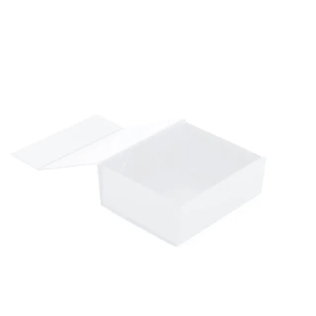 Hamper Gift Box Magnetic Flap Tall Small White (25x20x9cmH)