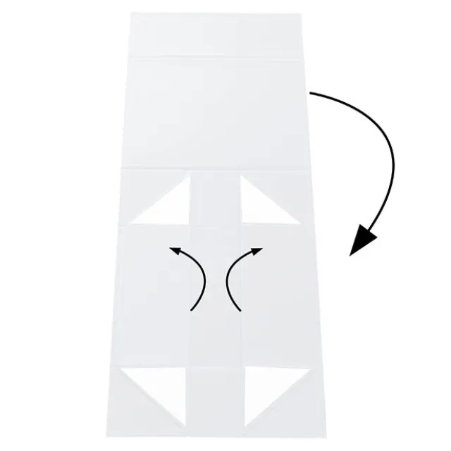 Hamper Gift Box Magnetic Flap Tall Small White (25x20x9cmH)