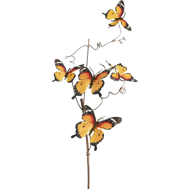Butterfly Twig Spray Yellow (94cmH)