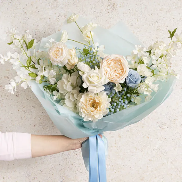 Nonwoven Wrap Sheets NOVA Baby Blue (50x70cm) Pack 50