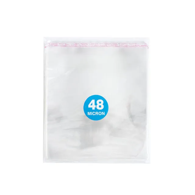 Cello Bag Self Seal 48mic Pack 100 Clear (12x12cmH)