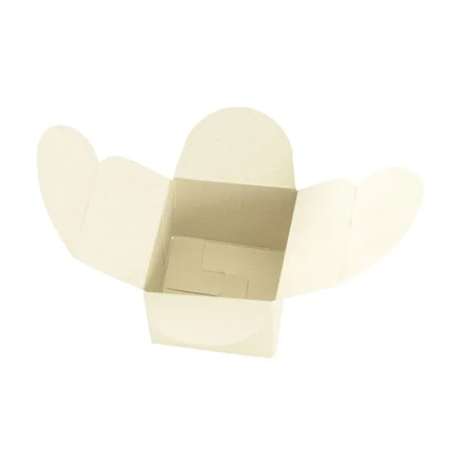 Bomboniere Chocolate Modern Box Cream Pack 20 (45x45x55mmH)