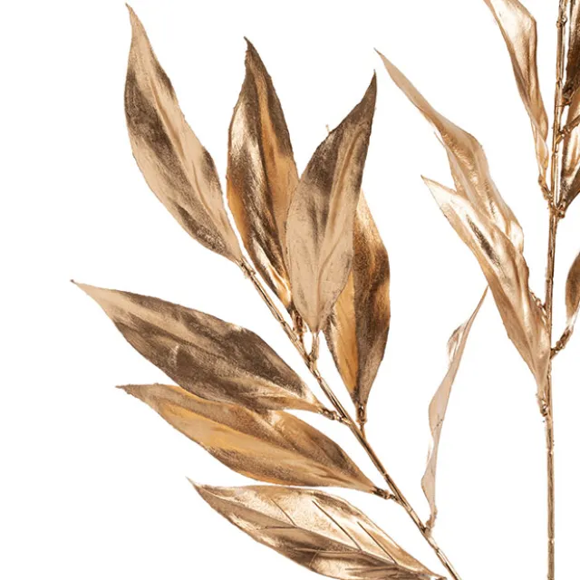 Lily Leaf Spray Gold (75cmH)