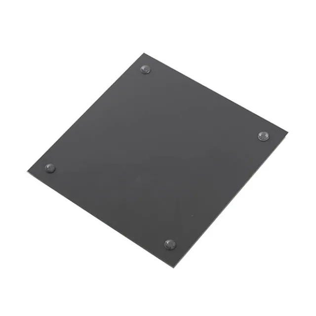 Square Mirror Glass Bevelled Plate Pack 4 Gold (10x10cmH)