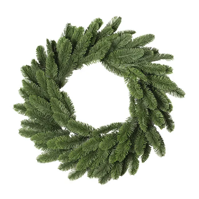 Traditional Real Touch Pine Wreath Green (55cmD)