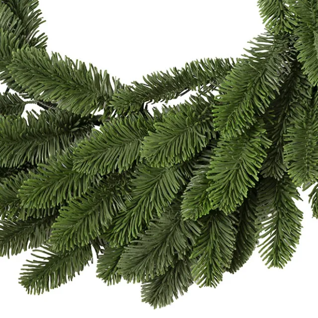 Traditional Real Touch Pine Wreath Green (55cmD)