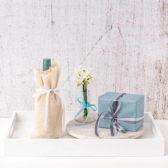 Bulk Ribbon Single Face Satin White (10mmx50m)