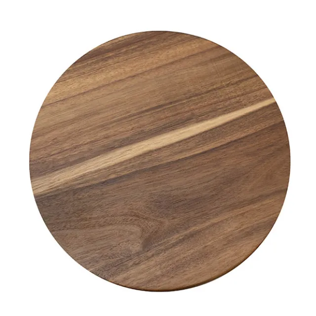 Acacia Wood Round Serving Board Brown (45cmDx1.5cmH)