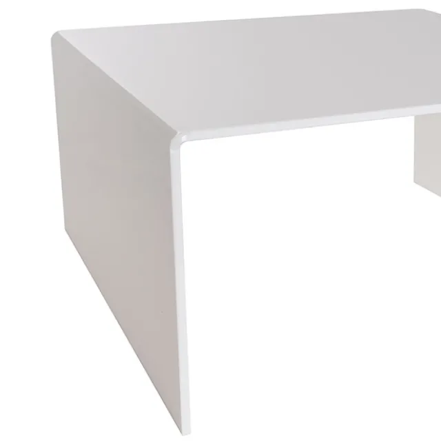 Acrylic Riser Square Set 3 5mm White (35x35cmx18cmH)