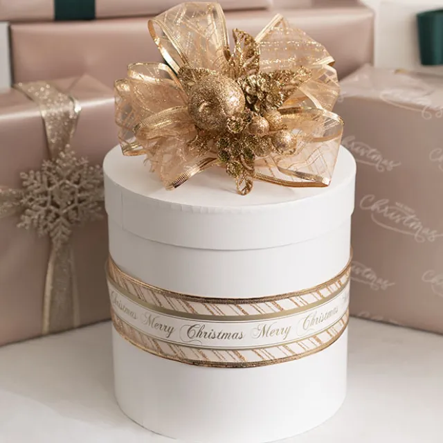 Apple Berries & Pinecone Christmas Pick Rose Gold (26cmH)