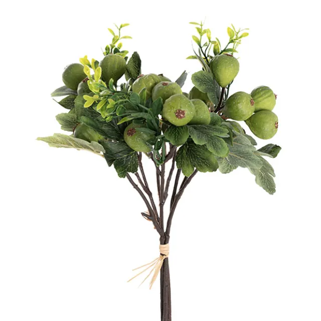 Artificial Fig Bouquet Green (33cmH)