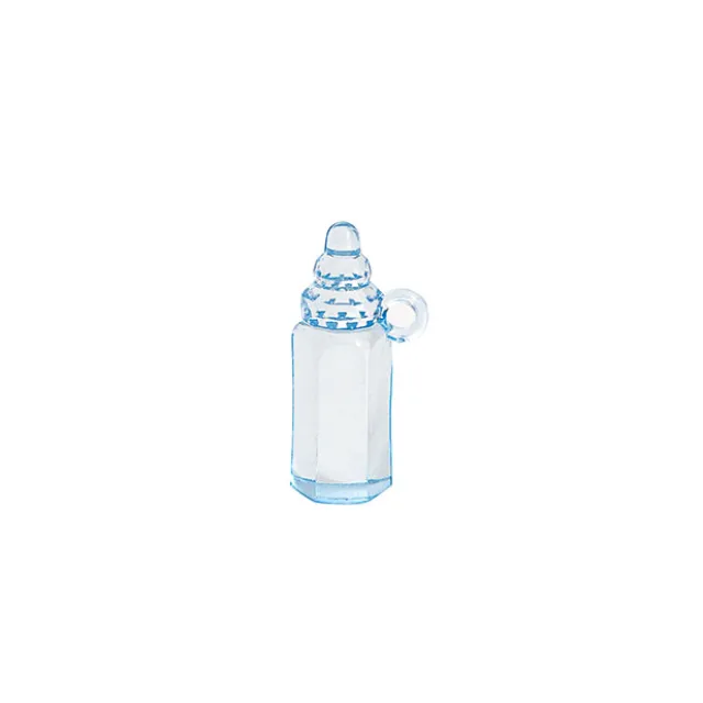 Baby Shower Acrylic Charms Bottle Pack 12 Blue (36x15mm)